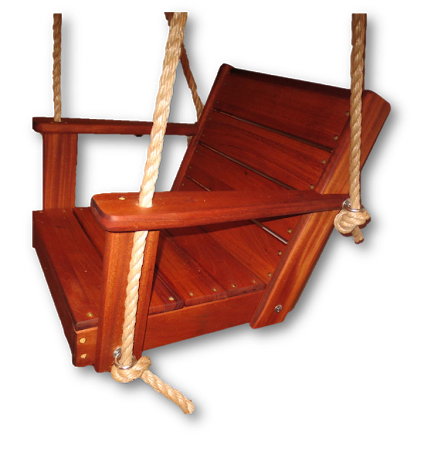  Mahogany Chair Rope Swing 