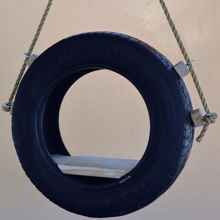 Recycled Tire Swing Rope Tire Swing