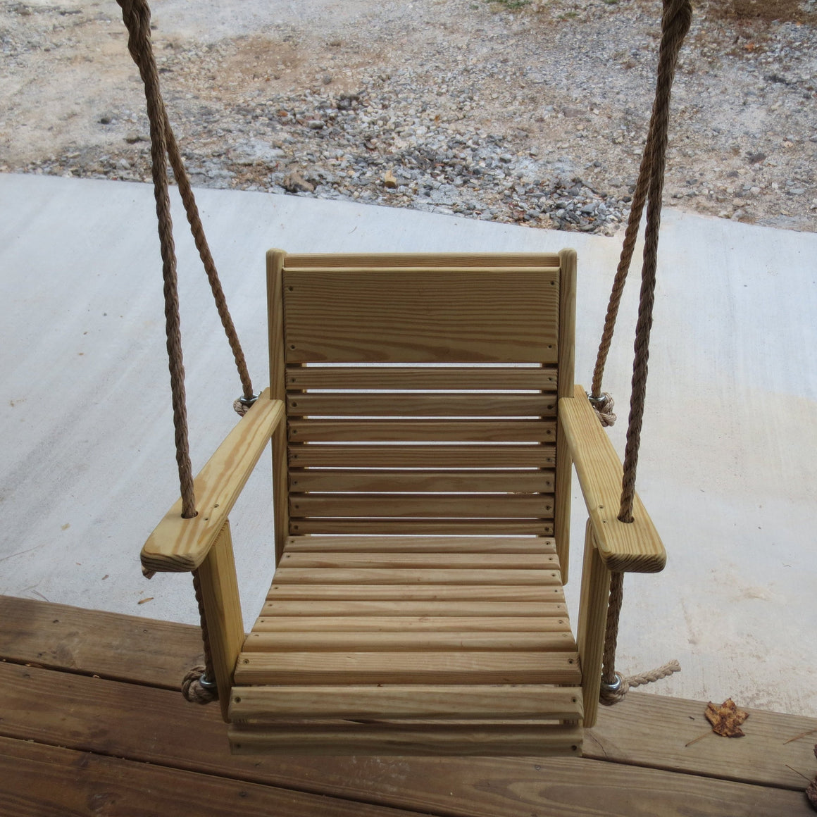 22" cypress chair rope swing