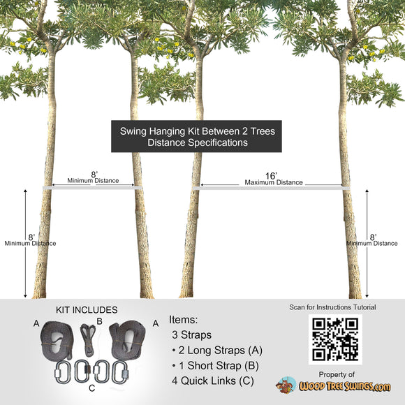 Swing Hanging Kit Between 2 Trees