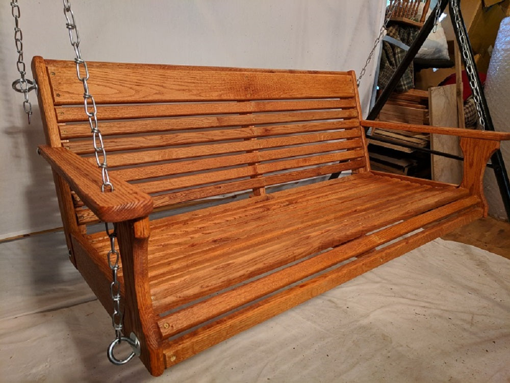 Oak Porch Swing 48” x 19"